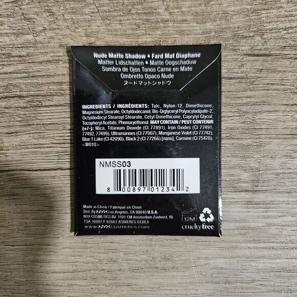 LOT OF 3 NYX Nude Matte Eye Shadow Refill - Sealed NMS03 In The Buff Blue - Picture 3 of 3
